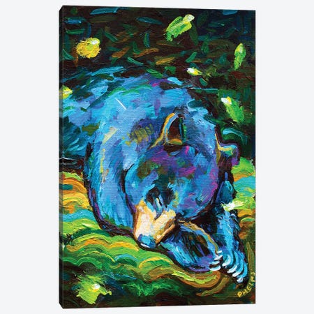Sleepy Bear Canvas Print #RPH264} by Robert Phelps Art Print