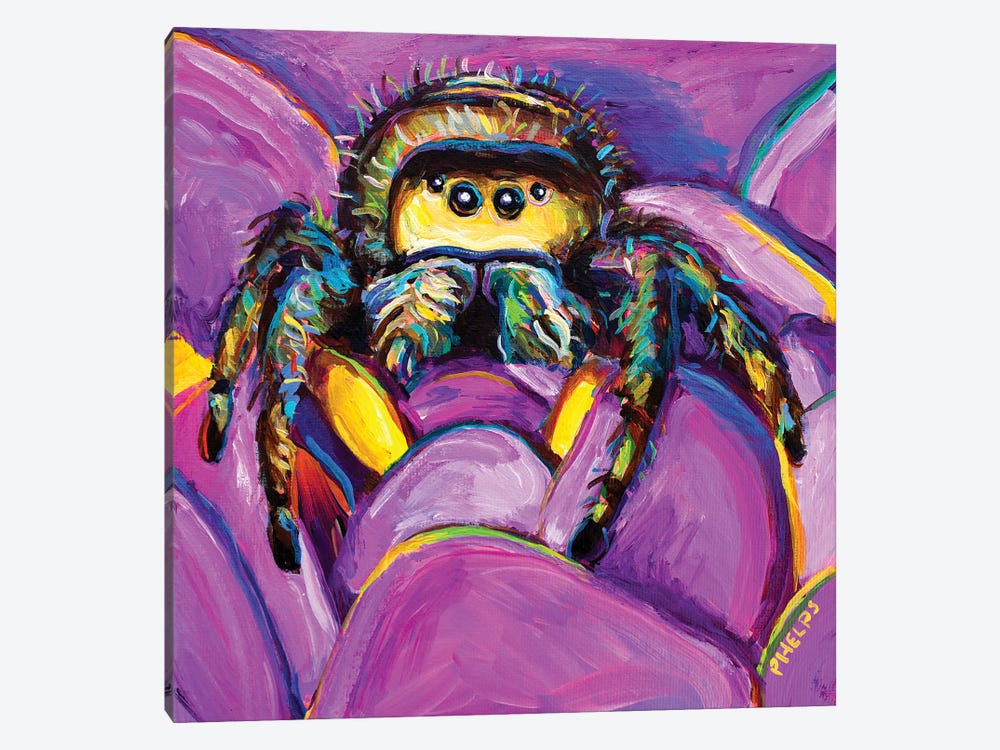 Gwen The Spider by Robert Phelps 1-piece Canvas Print