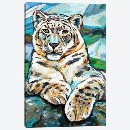 Snow Leopard I Canvas Print #RPH269} by Robert Phelps Canvas Artwork