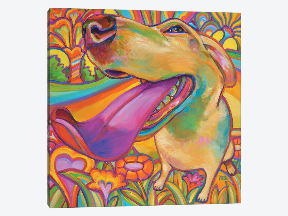 Dog Daze Of Summer by Robert Phelps 1-piece Canvas Art