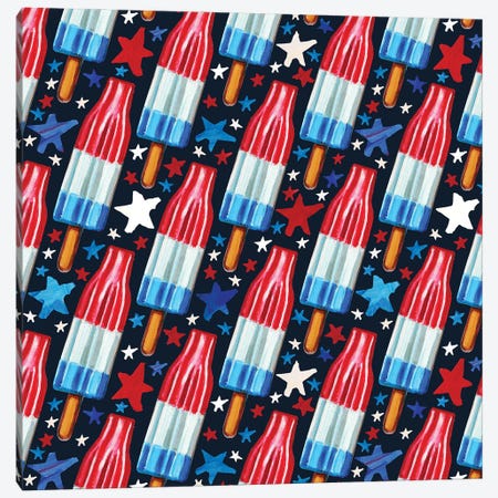 Rocket Pop Pattern Canvas Print #RPH280} by Robert Phelps Canvas Artwork