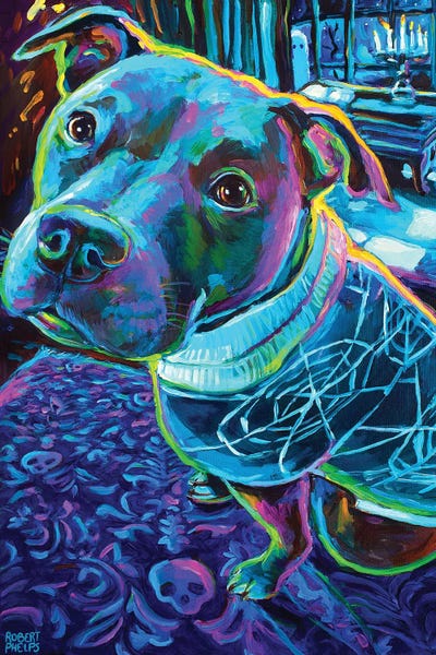 Pit Bulls: Spooky Pitbull by Robert Phelps