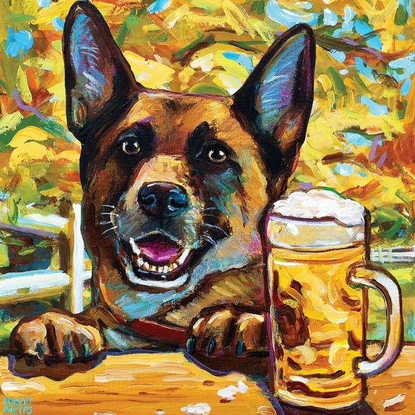 Robert Phelps: Oktoberfest German Shepherd by Robert Phelps