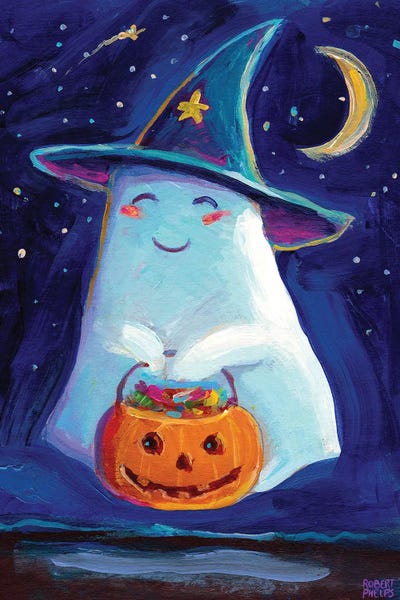Robert Phelps: Trick Or Treat Ghost by Robert Phelps