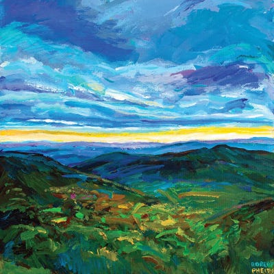 Pisgah Mountain by Robert Phelps framed canvas print