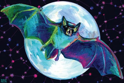 Vampire Bat by Robert Phelps framed canvas print