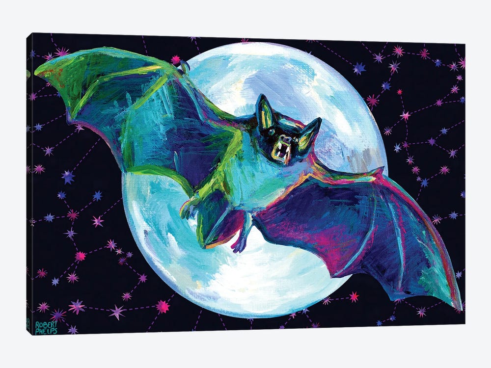 Vampire Bat by Robert Phelps 1-piece Canvas Print