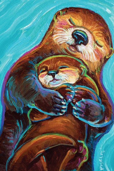 Otters: Mama Otter by Robert Phelps