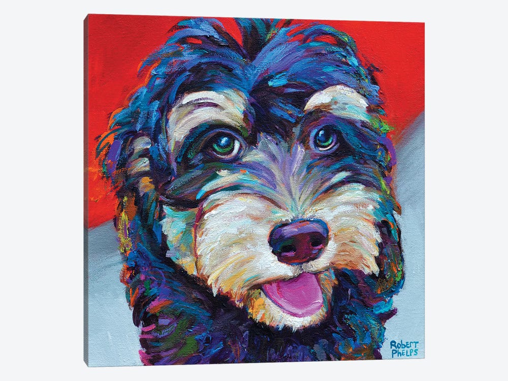 Labradoodle by Robert Phelps 1-piece Canvas Art