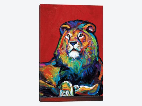 Lion Canvas Artwork By Robert Phelps Icanvas
