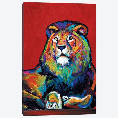 Lion Canvas Print #RPH45} by Robert Phelps Canvas Print