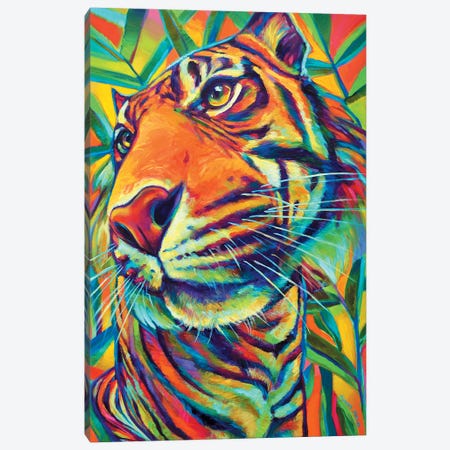 Tiger Canvas Print #RPH74} by Robert Phelps Canvas Artwork