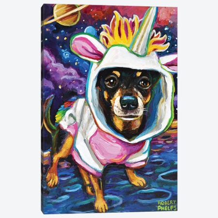 Chihuahua in Space Canvas Print #RPH88} by Robert Phelps Canvas Art