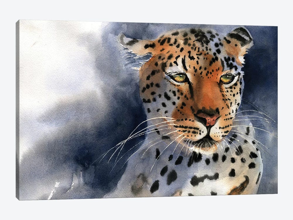 Leopard Thoughts by Rachel Parker 1-piece Art Print