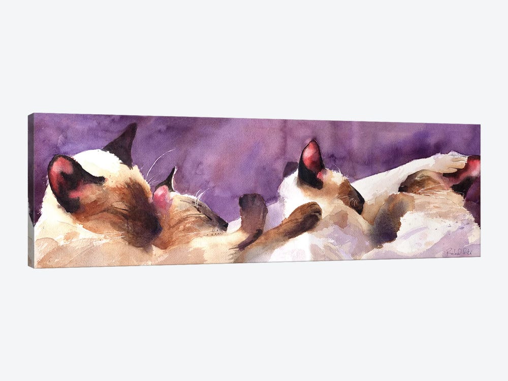 Siamese Strip by Rachel Parker 1-piece Canvas Art