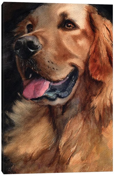 Golden Retriever Joy Canvas Art Print - Pet Obsessed