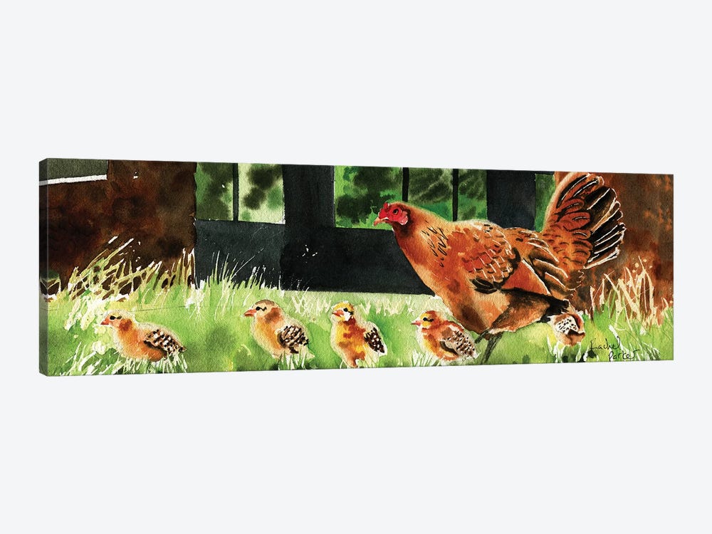 Mama Chicken by Rachel Parker 1-piece Canvas Art Print