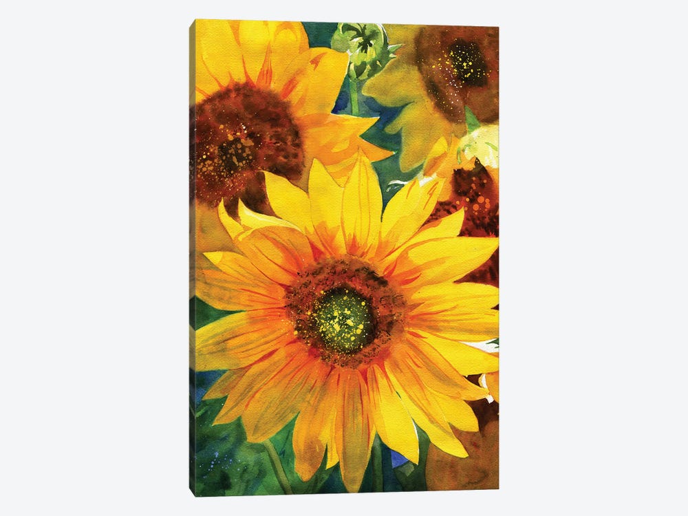 Sunflowers by Rachel Parker 1-piece Canvas Art