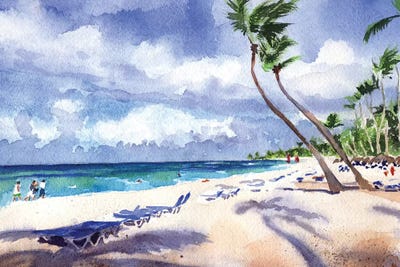 Caribbean Cool by Rachel Parker framed canvas print