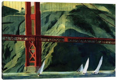 Golden Gate Regatta Canvas Art Print - Rachel Parker