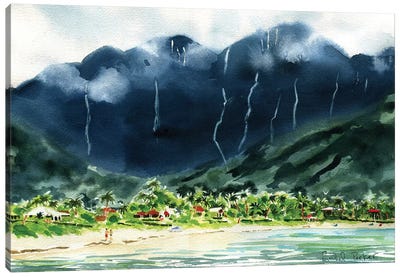 Hanalei Bay Canvas Art Print - Rachel Parker