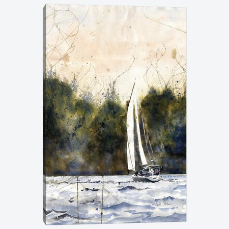 Sailing Daze Off Canvas Print #RPK88} by Rachel Parker Art Print