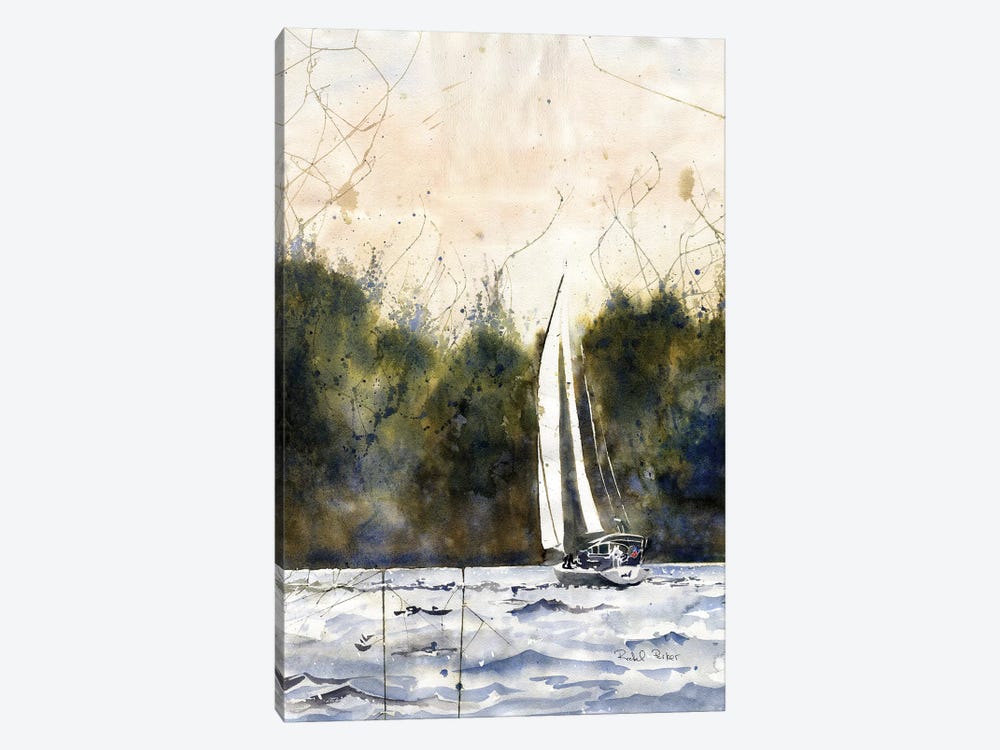 Sailing Daze Off by Rachel Parker 1-piece Canvas Art