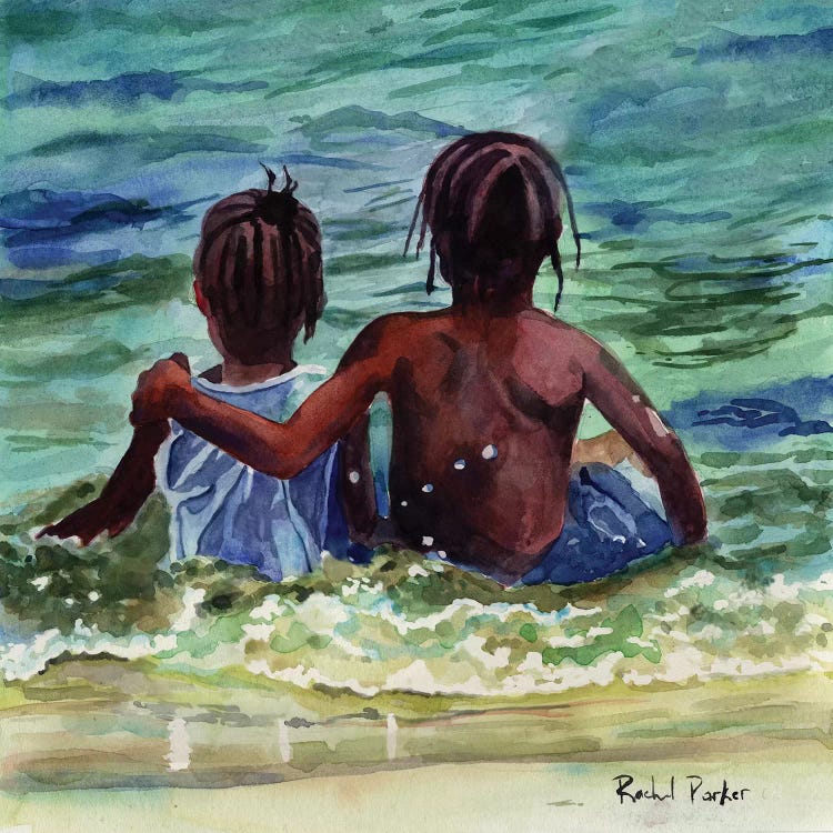 Caribbean Kids by Rachel Parker wall art