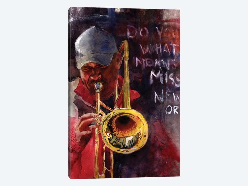 New Orleans Ephemera by Rachel Parker 1-piece Canvas Art Print