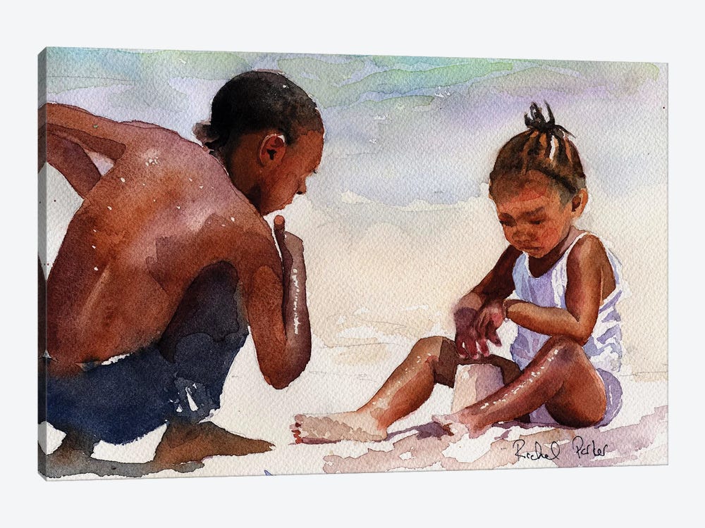 Sandcastle by Rachel Parker 1-piece Canvas Print