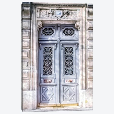 Paris Lavander Door Canvas Print #RPM102} by Rose Palmisano Art Print