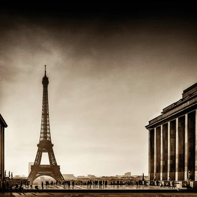 The Trocadero Esplanade Paris by Rose Palmisano art print