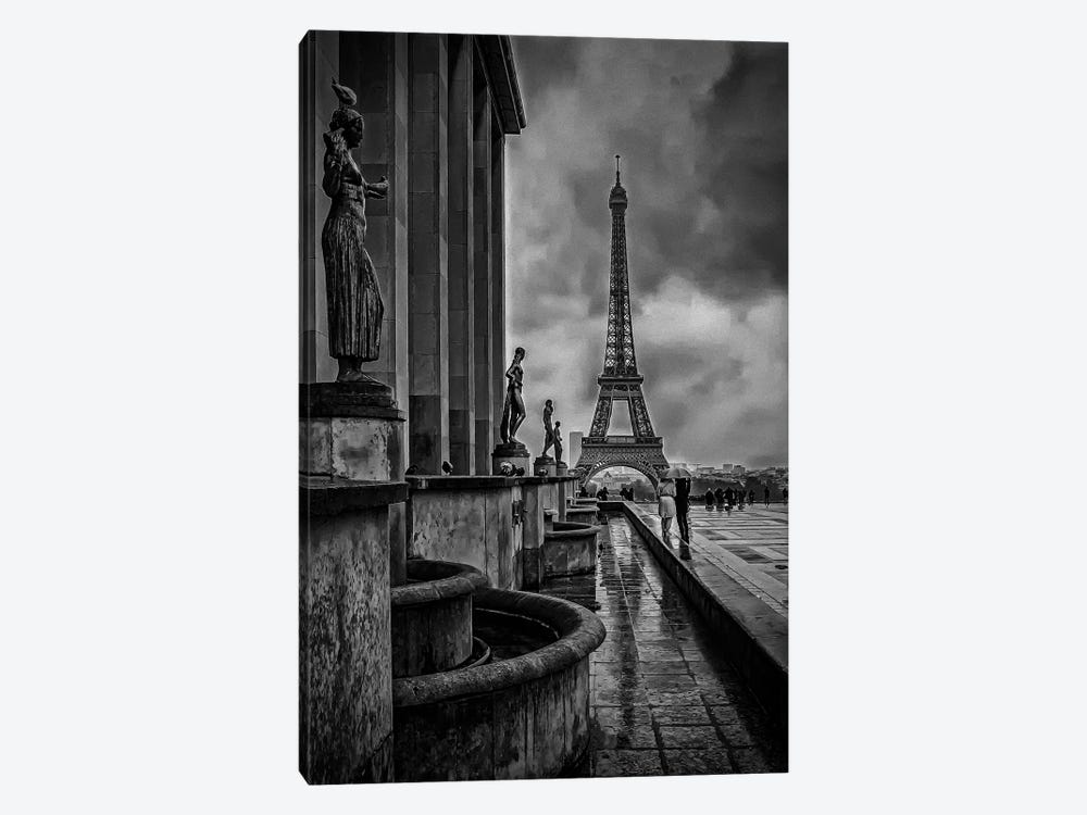 The Eiffel Tower in the Rain by Rose Palmisano 1-piece Canvas Wall Art