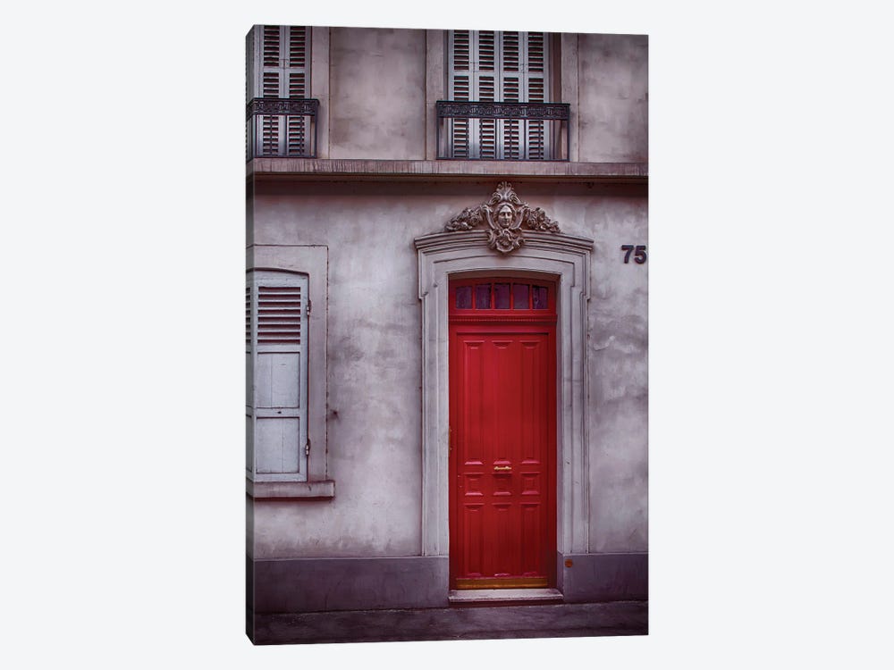 Parisian Red Door by Rose Palmisano 1-piece Canvas Wall Art