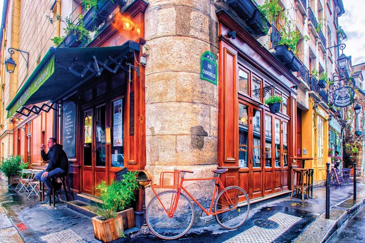 Rue Chanoinesse Paris by Rose Palmisano wall art