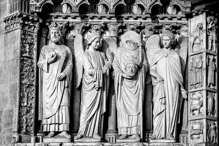 Statue of St. Denis Notre-Dame Cathedral by Rose Palmisano wall art