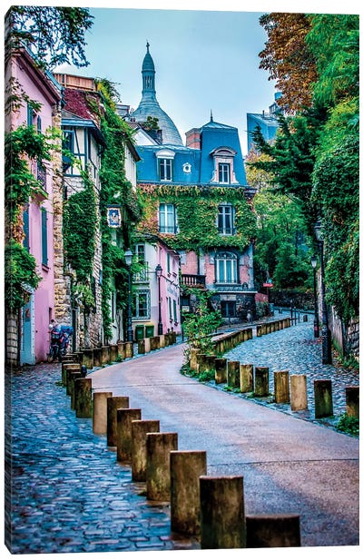 Rue de lAbreuvoir Montmartre Canvas Art Print - Daydream Destinations
