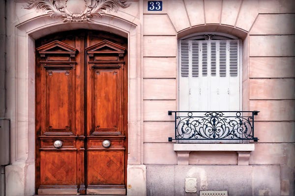 Rose Palmisano: Brown Door and Window by Rose Palmisano
