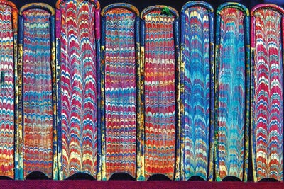 Antique Books Paris Book Market by Rose Palmisano metal wall art