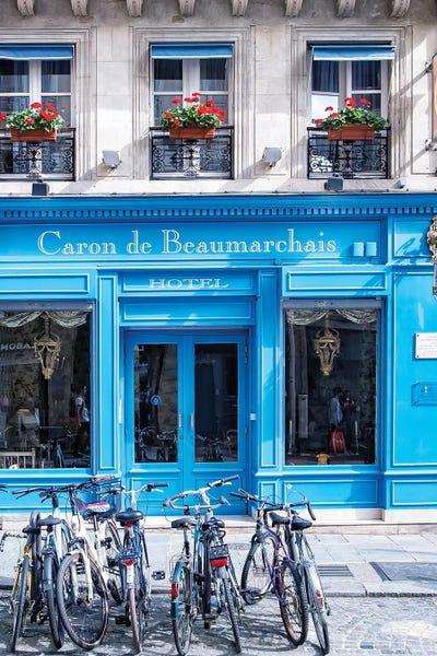 Rose Palmisano: Caron De Beaumarchais Facade In Le Mariais by Rose Palmisano