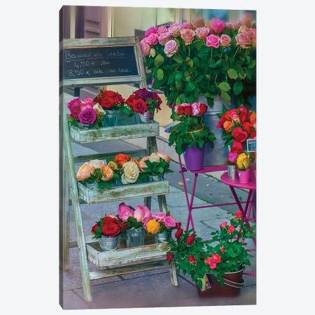Paris Roses in Winter Canvas Print #RPM132} by Rose Palmisano Canvas Artwork