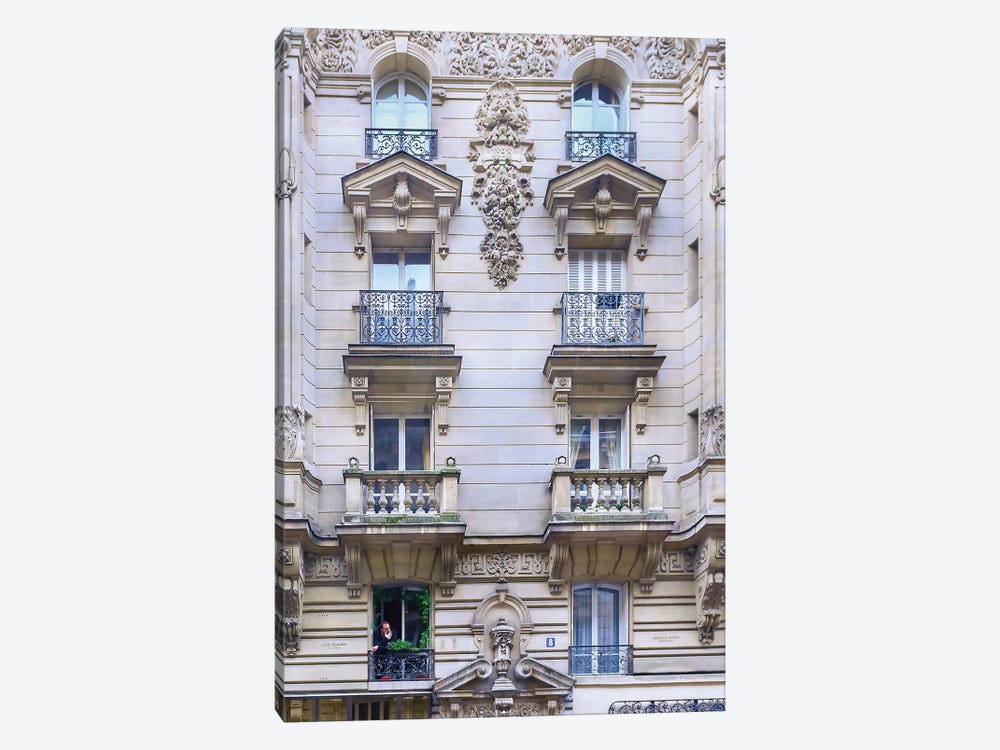 Parisian Windows by Rose Palmisano 1-piece Canvas Wall Art