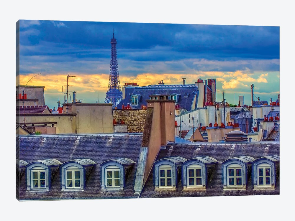 Rooftops Of Paris by Rose Palmisano 1-piece Canvas Art Print