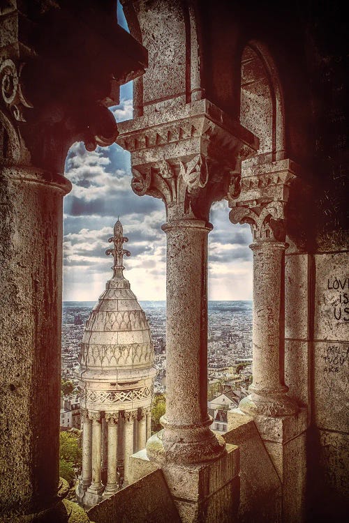 The Basilica du Sacré-coeur Paris by Rose Palmisano wall art