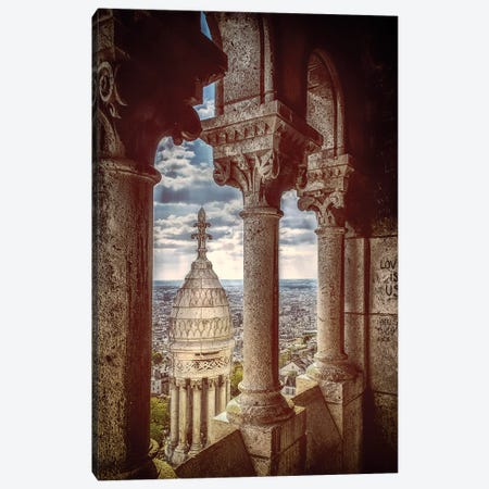 The Basilica du Sacré-coeur Paris Canvas Print #RPM158} by Rose Palmisano Canvas Wall Art