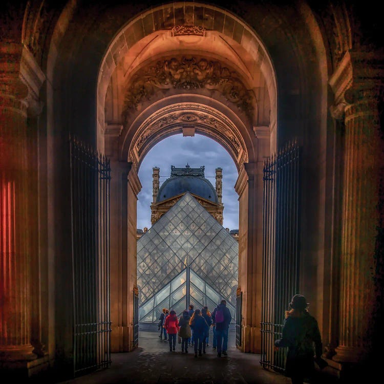 The Glass Pyramid Paris by Rose Palmisano wall art