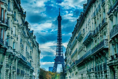 Eiffel Tower in the Clouds by Rose Palmisano art print