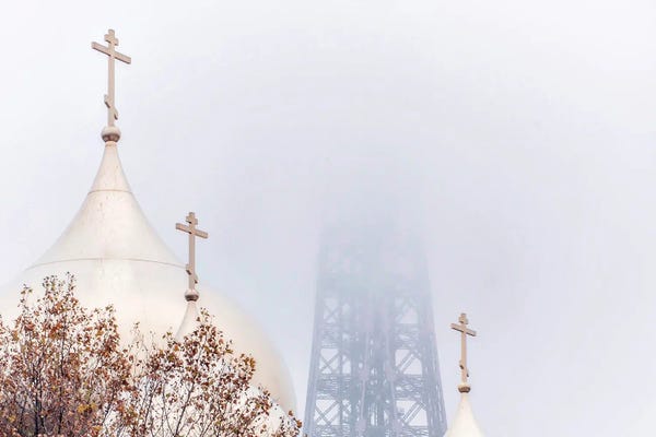Rose Palmisano: Golden Dome of Paris in the Fog by Rose Palmisano