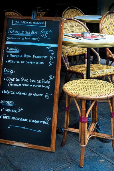 Rose Palmisano: French Menu Paris by Rose Palmisano