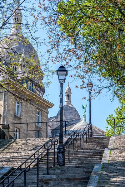 Staircases: Montmartre In Spring by Rose Palmisano
